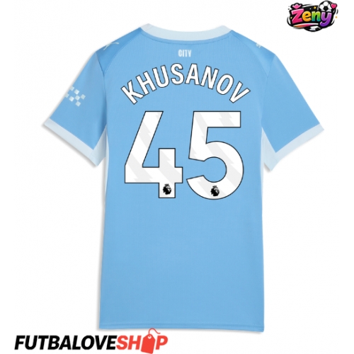 Dres Manchester City Abdukodir Khusanov #45 Domáci pre Ženy 2026-27 Krátky Rukáv
